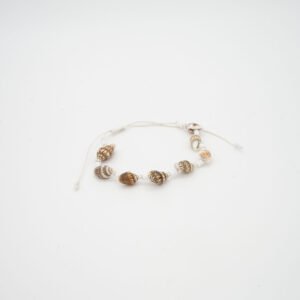 Pulsera caracolas blanca