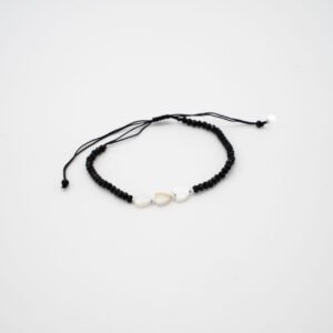 Pulsera de cristal negra
