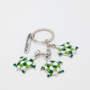 Llavero de mosaico tortuga