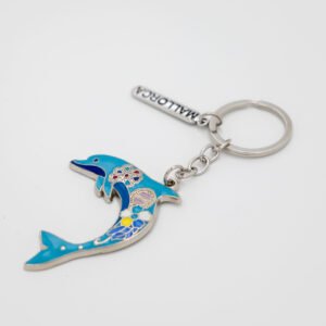 Llavero de metal delfín