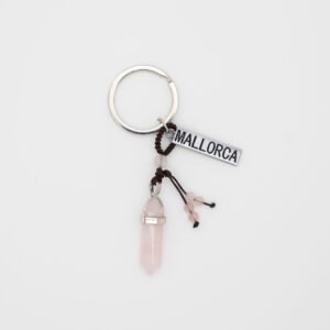 Llavero de piedra hexagonal