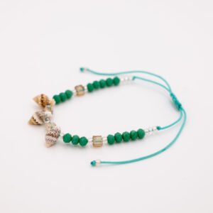 Pulsera de cristal verde